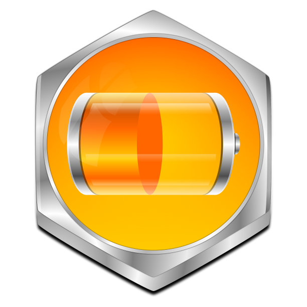 电池按钮- 3D插图图片下载