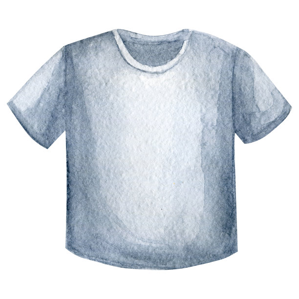 黑色水彩t恤设计模板。水彩速写图片下载