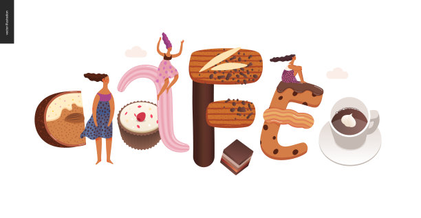 甜点的诱惑字体图片下载