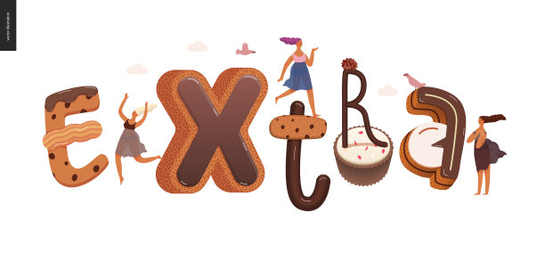 甜点的诱惑字体图片下载