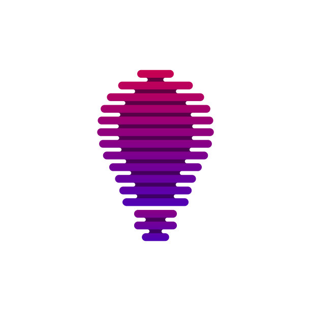 数字灯泡图标与平行线图片下载