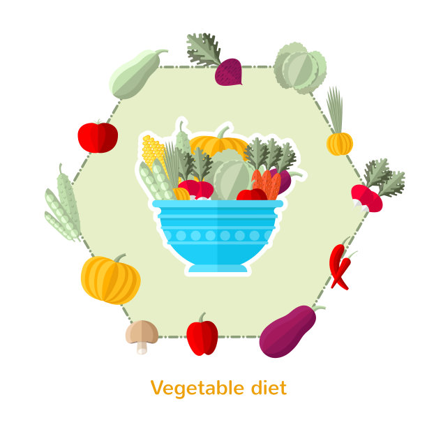 平面插图蔬菜食谱图片下载