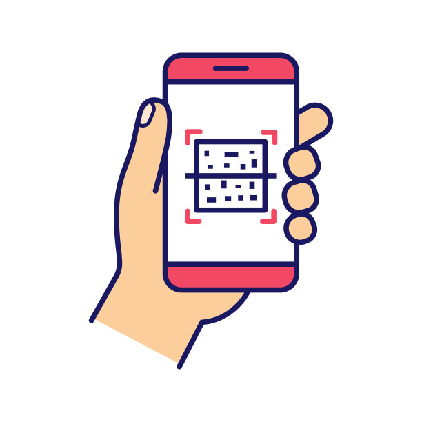 二维码智能手机扫描图标图片下载