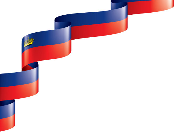 列支敦士登国旗，白色背景矢量插图。图片下载