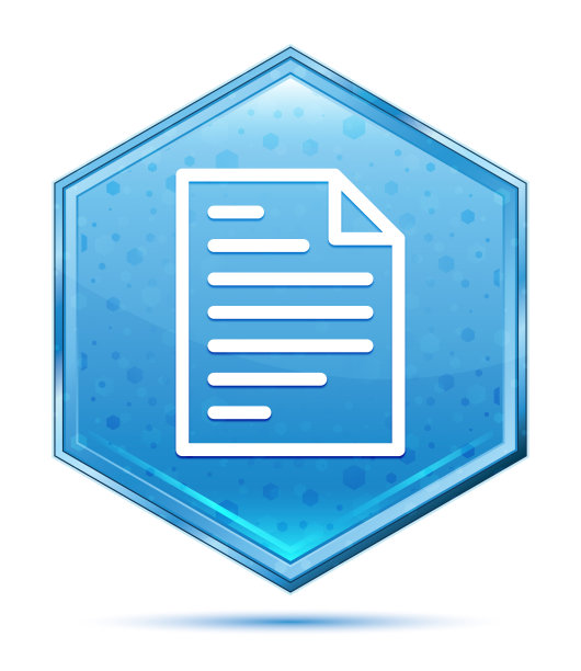 页面图标水晶蓝色六角形按钮图片下载