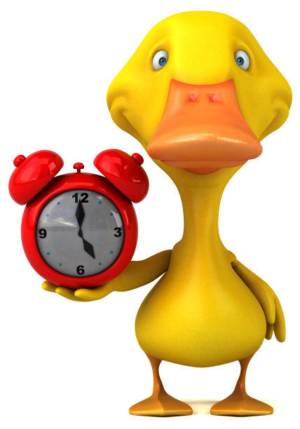 有趣的鸭子- 3D插图图片下载