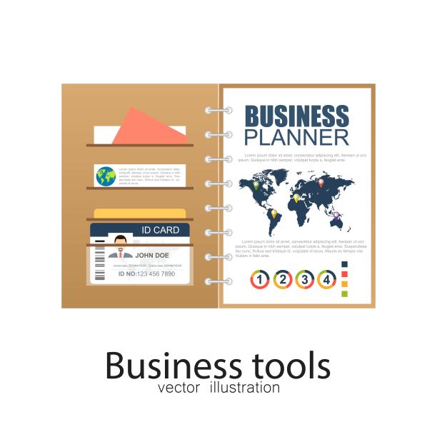 业务文档。矢量插图在平面设计。图片下载
