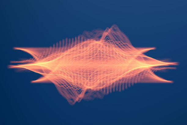 球体和线框景观的抽象背景图片下载