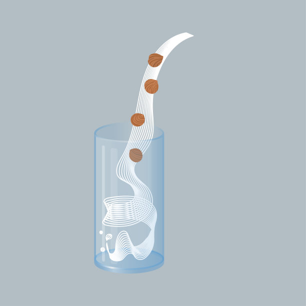 一杯榛子牛奶加坚果图片下载