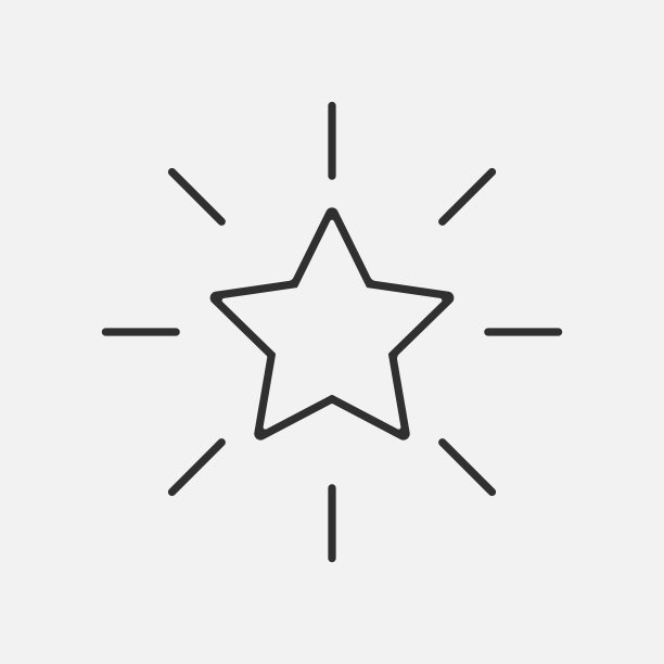 白色星形图标孤立在白色背景上。矢量插图。图片下载