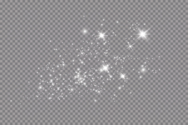 发出光的效果。矢量插图。圣诞节的闪光。灰尘图片下载