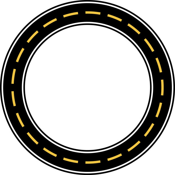 圆圈比赛电路矢量插图图片下载