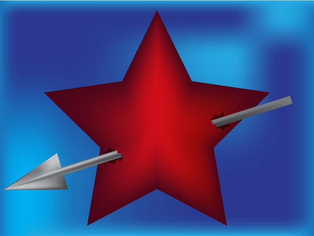 星星和箭头在背景上图片下载