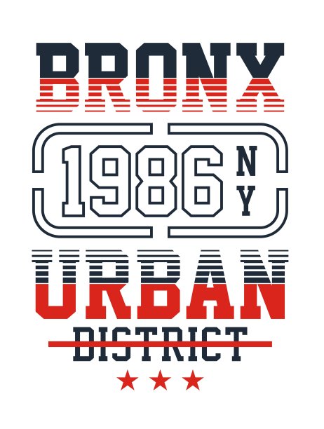 纽约布鲁克林印刷设计的印刷t恤图片下载