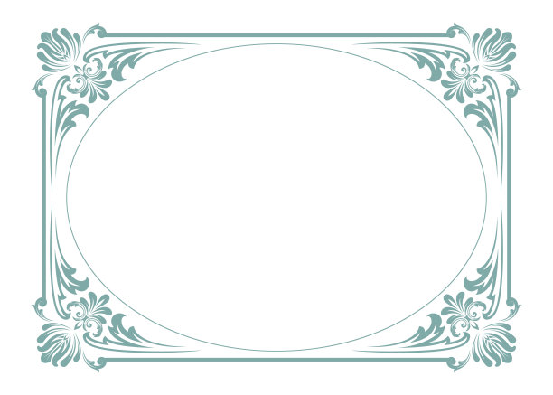 复古风格的装饰框架素材图片