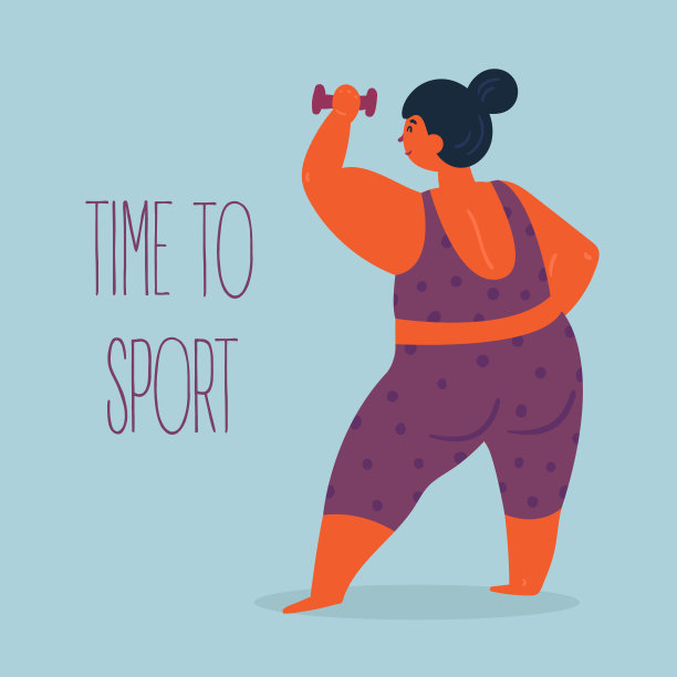 身体积极的女人用哑铃。健身运动图片下载