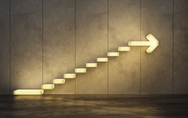 楼梯向上，3d渲染图片下载