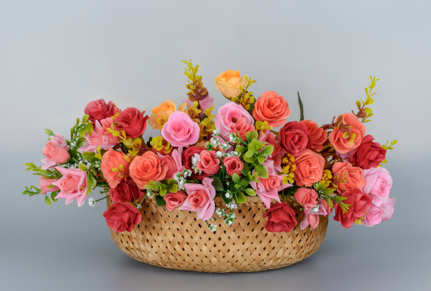 化学玫瑰花篮图片下载