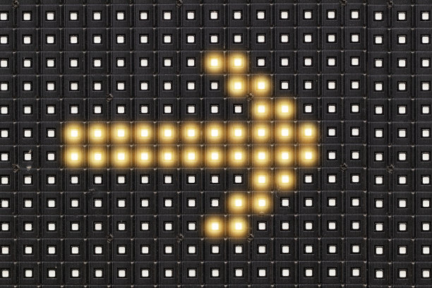 点阵led显示与照明符号箭头图片下载