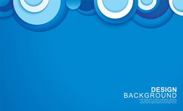 纸层圈蓝色抽象背景。曲线和线条用于横幅，封面，海报，壁纸，设计与文字空间。图片下载