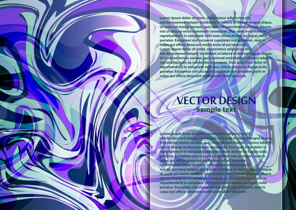 明亮的现代抽象矢量背景曲线线条为您的设计。图片下载