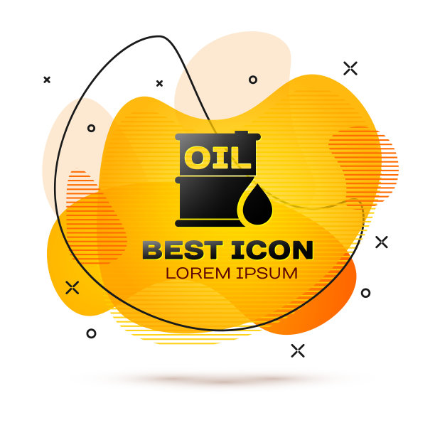 黑色油桶图标孤立在白色背景。油桶容器。用于信息图表，燃料，工业，电力，生态。液颜色的旗帜。矢量图图片下载