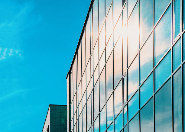 现代写字楼片段，商业区摩天楼图片下载