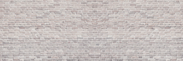 砖墙纹理宽而轻。粗糙的砖全景复古背景图片下载