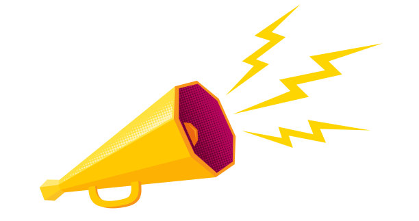 复古黄色扩音器图片下载