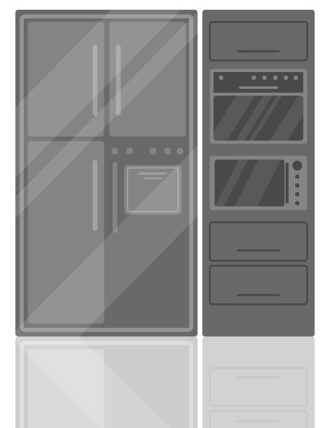 厨房用具平面矢量插图图片下载