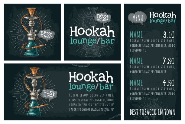 水烟与射线。矢量复古版画插图上的黑暗图片下载