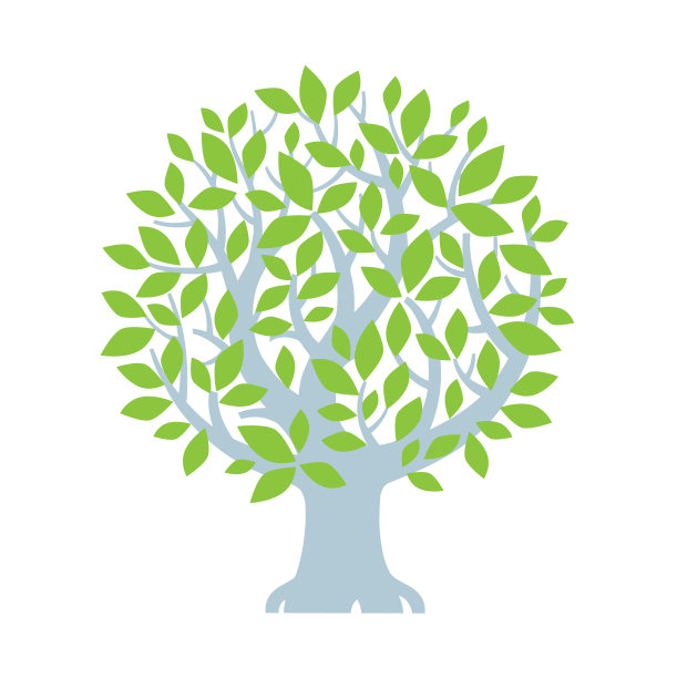 仙子矢量生态树为孩子的房间。标志或标志图片下载