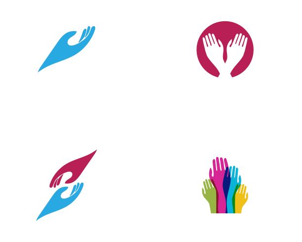 手护理标志模板矢量图标业务矢量图片下载