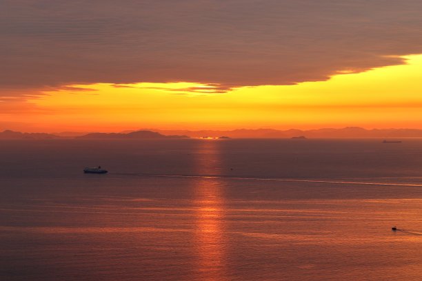 濑户内海的日落图片下载
