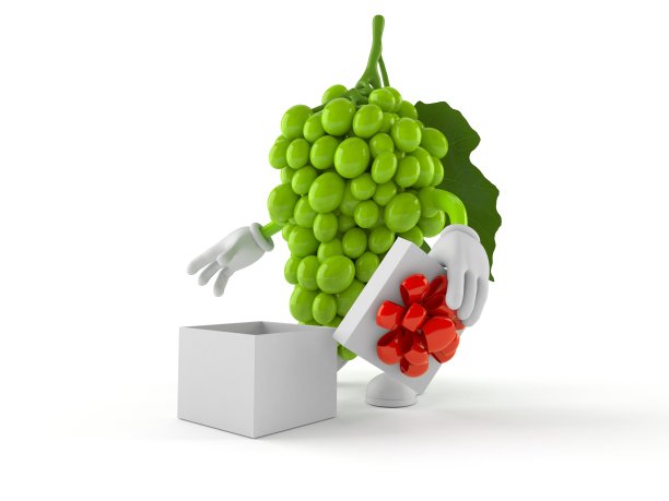 葡萄性格与开放的礼物图片下载