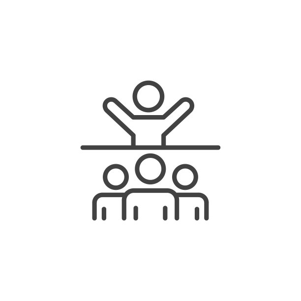 励志会议或会议。线性图标。图片下载