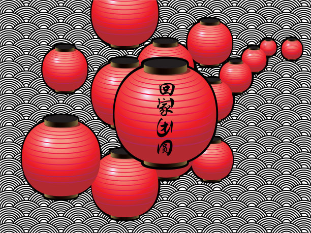 灯笼深度素材图片