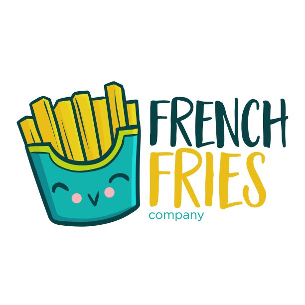 薯条店或公司的标志图片下载