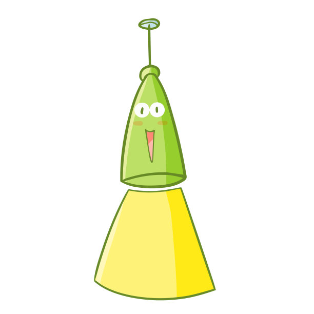 绿色吊灯笑图片下载