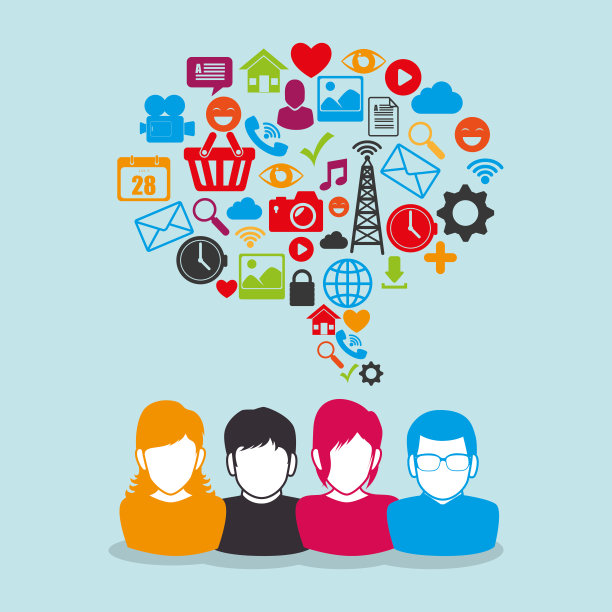 社区与社会媒体图标图片下载