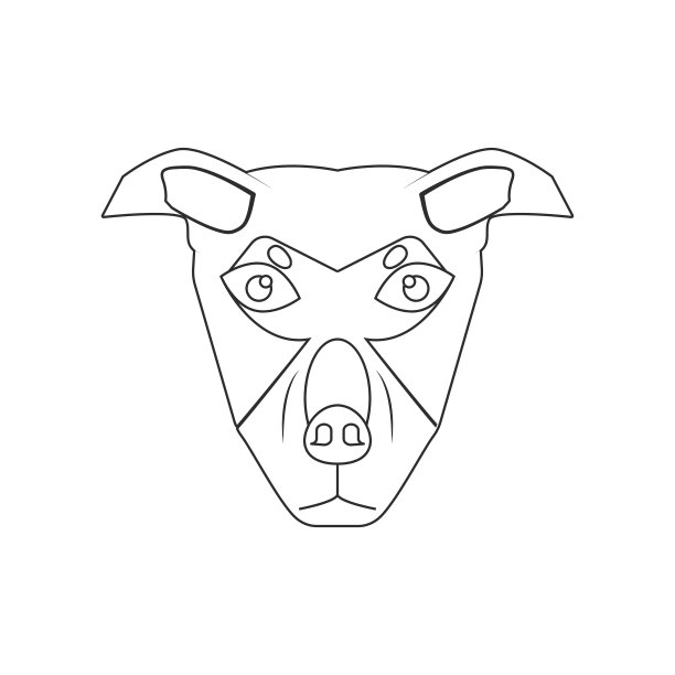 杜宾犬的脸图标。狗元素的移动概念和web应用图标。轮廓线、细线图标用于网站设计开发、应用程序开发图片下载