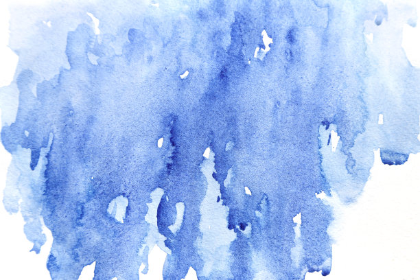 蓝色水彩抽象背景图片下载