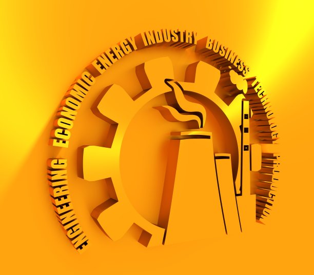 原子站和齿轮图标图片下载