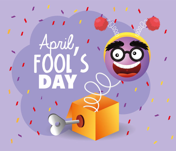 带笑脸的盒子和带花环天线的眼镜图片下载