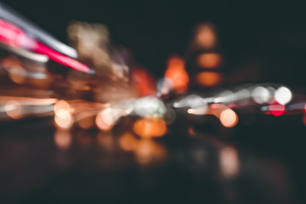 散景的抽象城市，复古色调图片下载