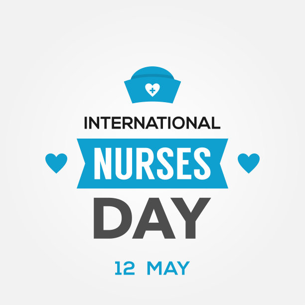 有背景的国际护士日病媒设计模板图片下载