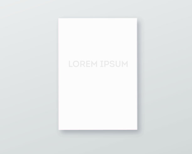 A3、A4竖空白相框供拍照用。矢量现实的纸或塑料白色相框垫宽边界阴影。孤立的图片框架模型模板在灰色背景图片下载
