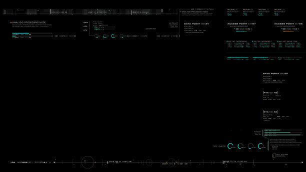 未来图形用户界面抬头显示屏幕空白模板图片下载