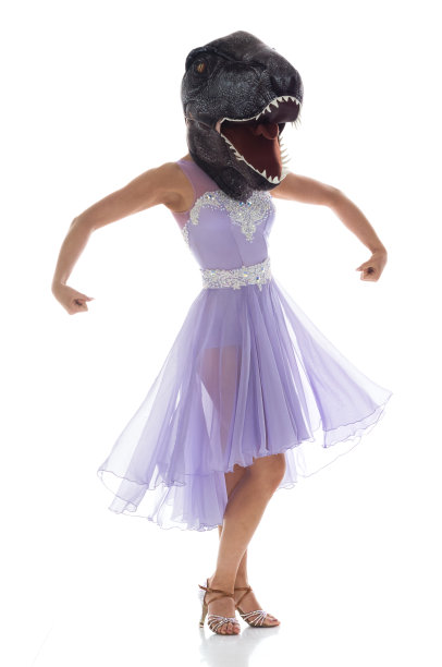 雌性恐龙交际舞演员图片下载