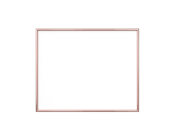 玫瑰金框架模型上的白色背景。4 x5比率水平图片下载